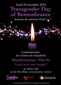 Transgender Day of Remembrance 2014 - Geneva