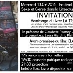 Vernissage La Trace, de Claudette Plumey